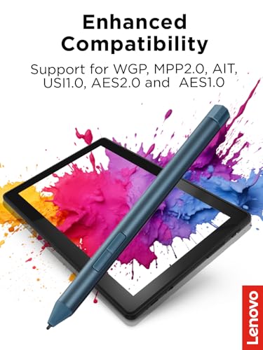 Image of Lenovo Digital Pen 3 for Laptops, Supports Multiple Protocols, Advanced Tilt Recognition, Tidal Teal