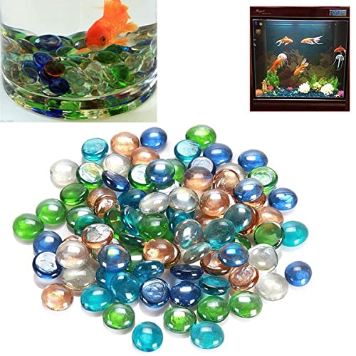 VAYINATO® Aquarium Bowl/Flower Vase Mixed Colour Glass Flat Pebbles (1Kg) by Petzlifeworld (B09P1HRDDN) Amazon Price History, Amazon Price Tracker