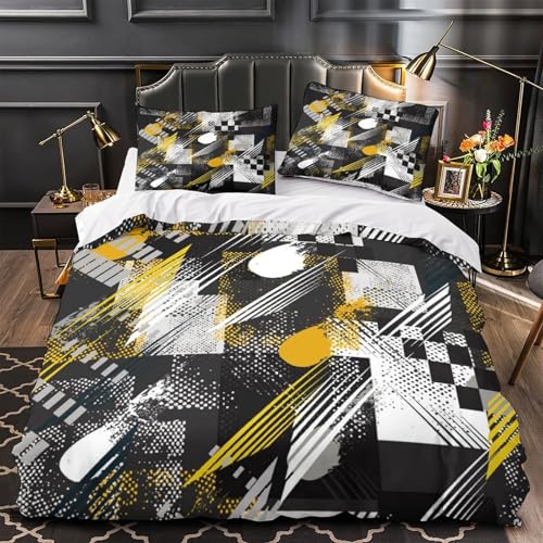 Housse de couette fluide 3D hypoallergénique et douce pour lit King - 2
