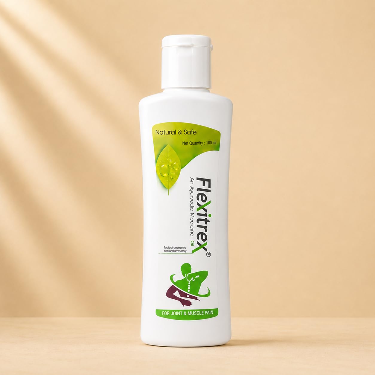 Pain Relief Oil, 100 ml | Flexitrex Pain Relief Oil | Proprietary Blend of 19 Ayurvedic Herbs & Oils for Joint, Muscle, Back & Knee Pain-image-26