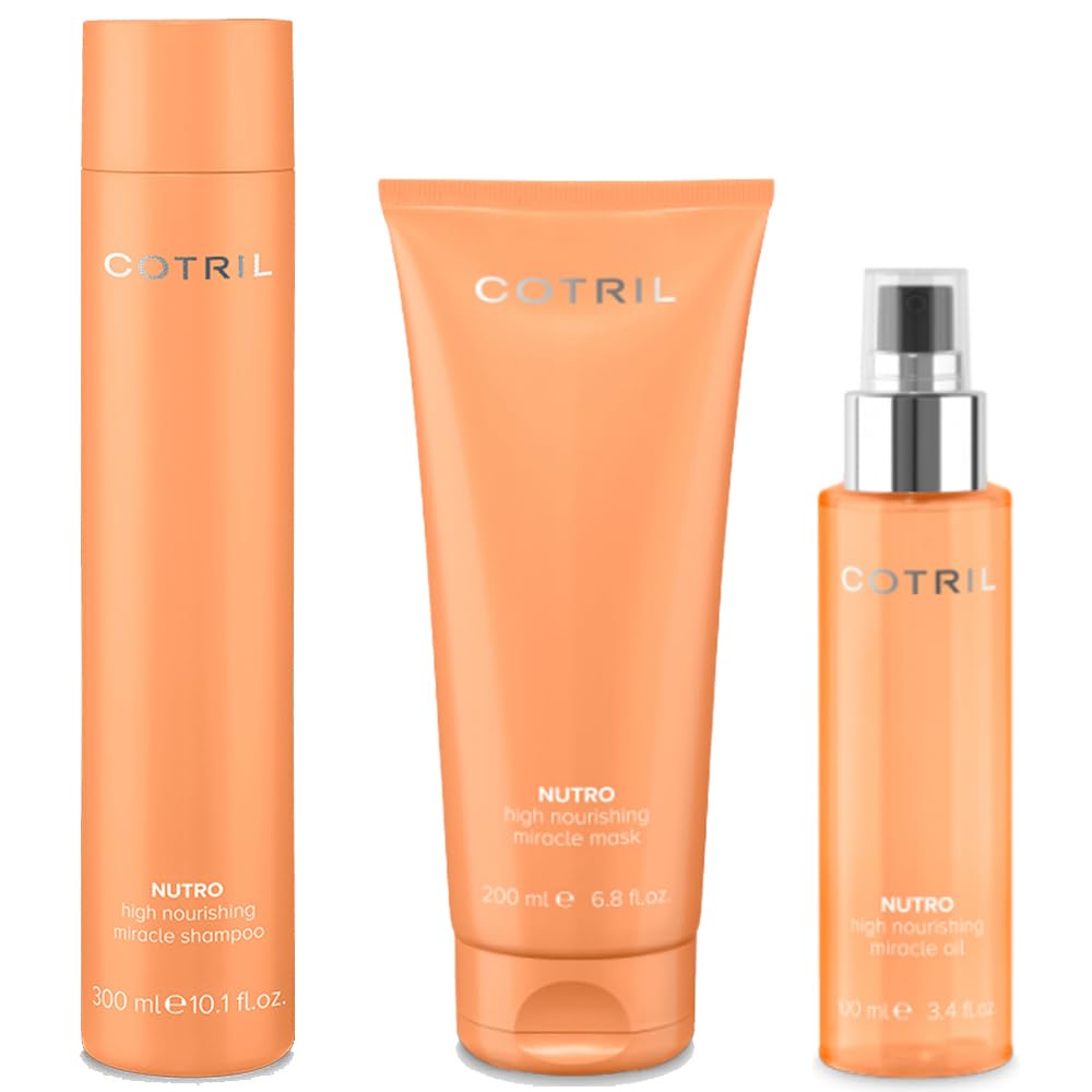 Cotril - Pack Nutro Miracle Intensive Champú 300 ml + Mascarilla 200 ml + Oil 100 ml
