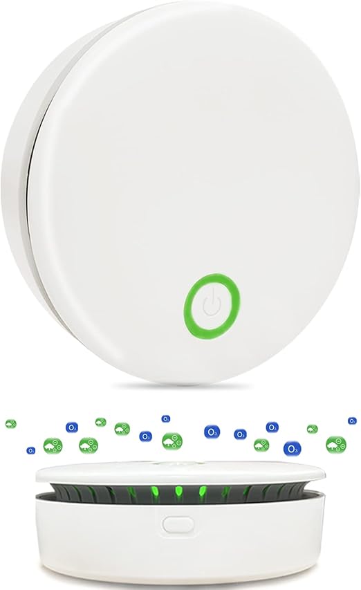 Portable Ozone Ionic Air Purifier Rechargeable 2 in 1
