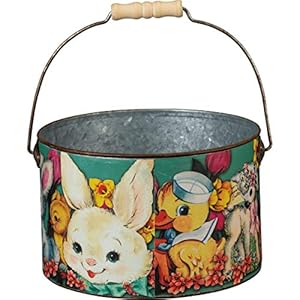 Primitives by kathy have a happy easter decorative bucket set 950 diameter x 625 750 diameter x 475  urban country home decor