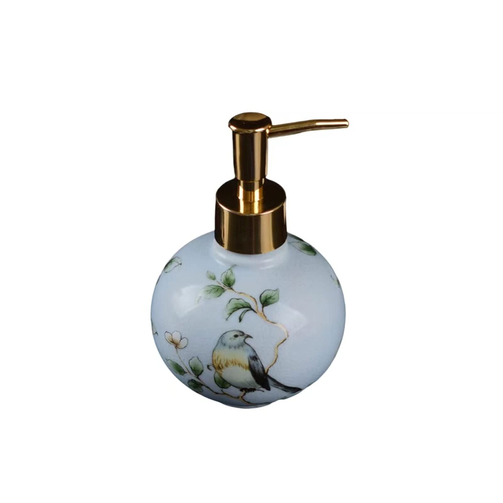 Kitchen Soap Dispenser Ceramic Lotion Bottle Household Soap Dispenser, Refillable Soap Dispenser Can Be Used In Kitchen, Bathroom, Hotel Handsoaps Dispenser(A)