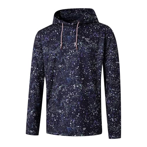 Image of M MAELREG Hoodies for Men Golf Fleece Hooded Sweatshirts Dry Fit Athletic Lightweight Casual Midlayer Mens Hoodies Pullover