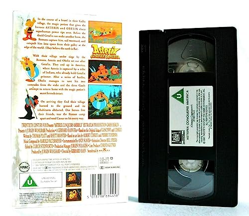 Asterix in America VHS pour une soirée cinéma vintage en famille et collectionneurs