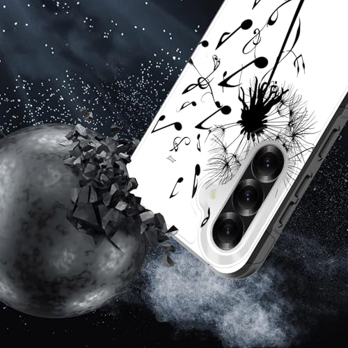GFEWYTJYJ for Galaxy S26 Case,[10 FT Military Grade Drop Protection] Non-Slip Heavy Duty Shockproof Phone Case for Samsung Galaxy S26 6.3 inch 2026,Dandelion Music Note - image 2