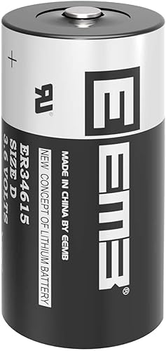 EEMB ER34615 D Cell Batteries 3.6V Batería de litio 19Ah Li-SOCL Batería no recargable LS-33600 SB-D02 XL-205F para máquina herramienta CNC, máquina