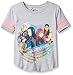 Disney Big Girls' Descendants T-Shirt, Heather Grey/Hot Pink, 10