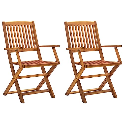 Chaises pliables d'extérieur Gecheer en bois pour optimiser l'espace du balcon