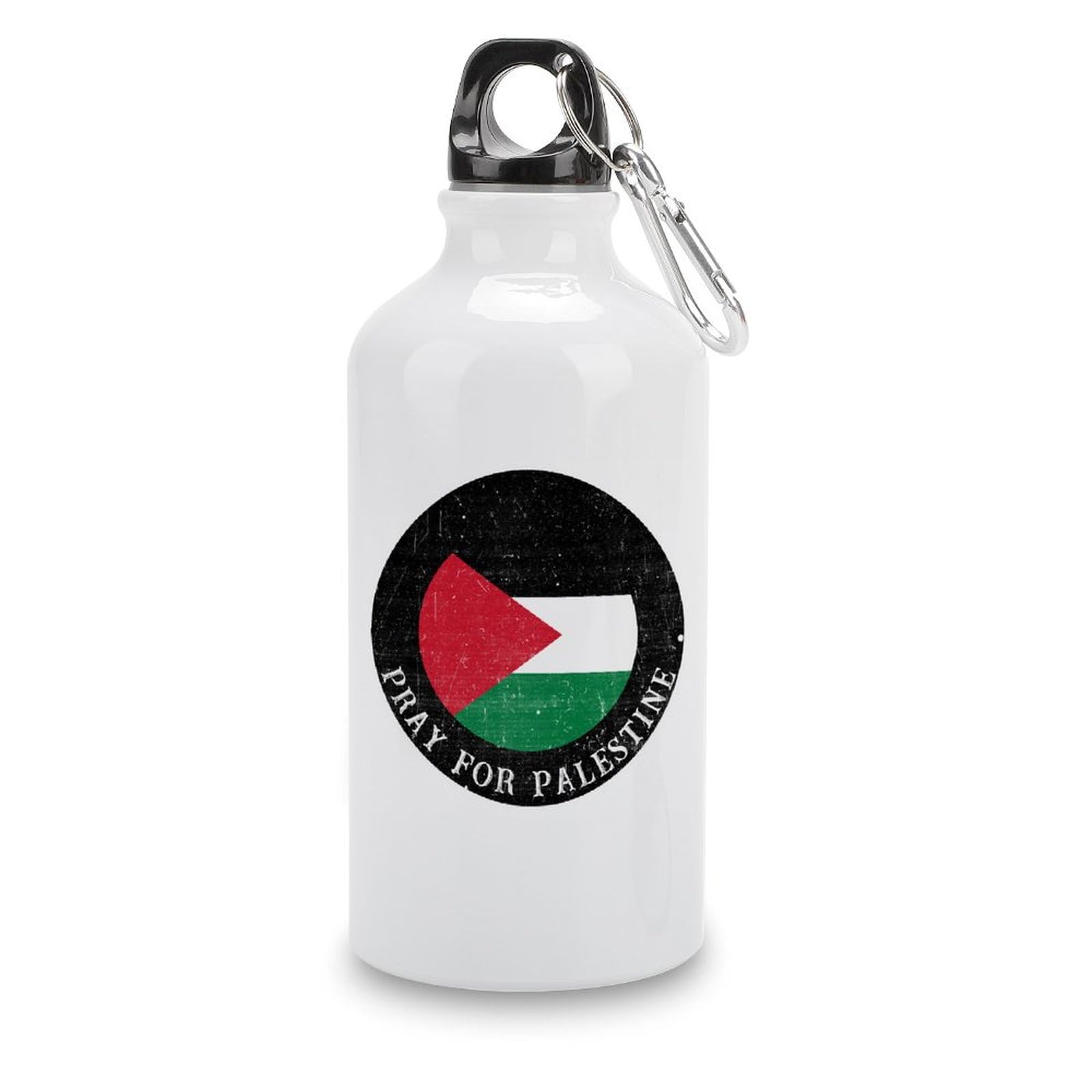 Pray for Palestine Water Bottles Palestine National Flag Water Bottles Stainless Steel 14 OZ Portable Cycling Water Bottle for Travel Gym Camping Hiking
