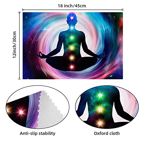 Sets de table salle à manger Seven Chakras pour repas quotidiens et dîners