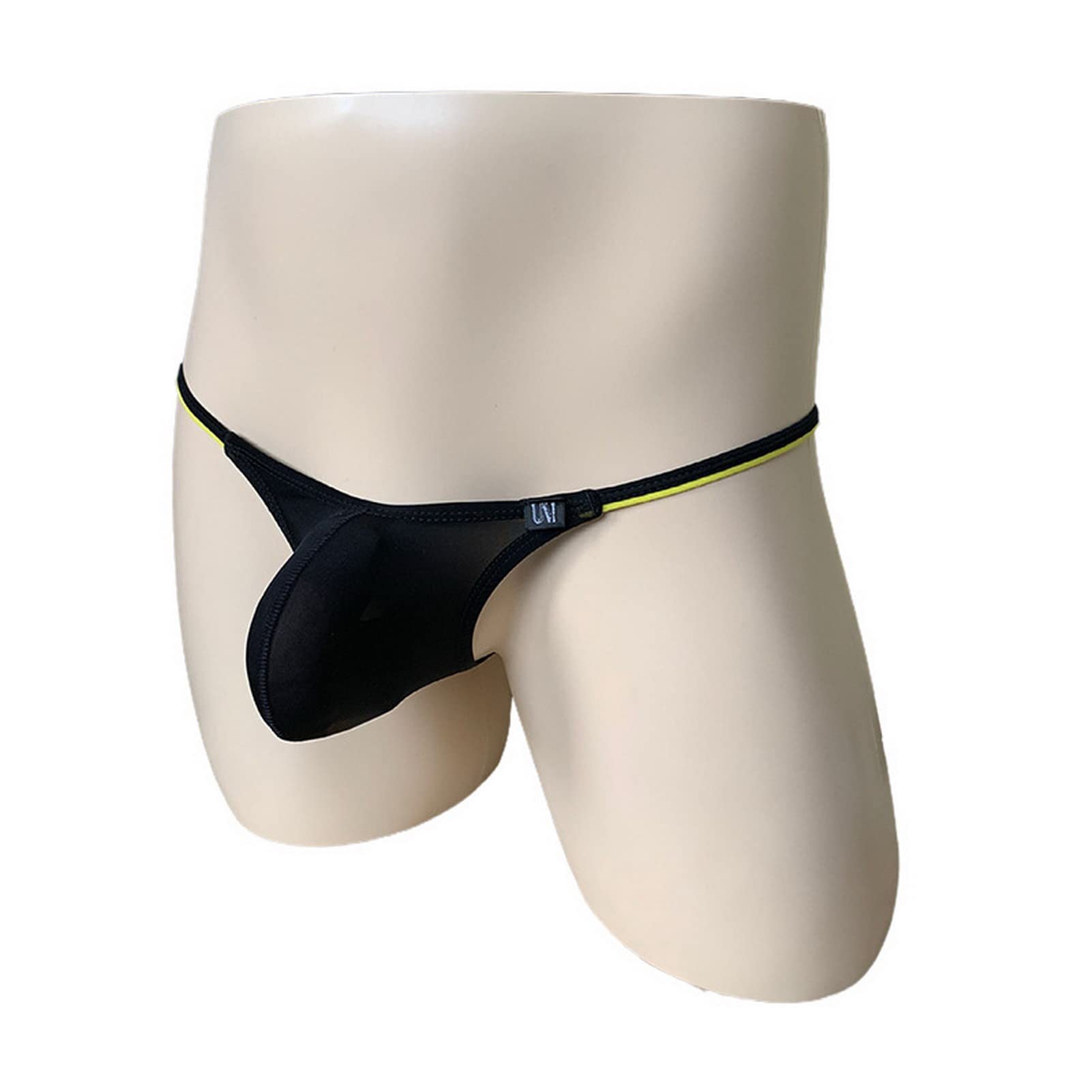 Faringoto Tanga de cintura baja para hombre, lencería delgada para hombre (paquete de 5)