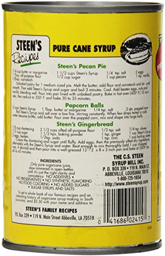 Cane Syrup - Steen's 100% Pure - 12 Fl 0z. can