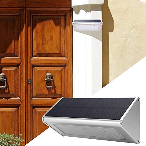 Lâmpada solar de parede, luz noturna LED, estacionamento à prova d'água com suporte de parede para