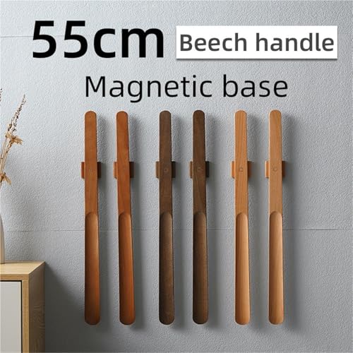 Cuchara larga for zapatos en madera noble con mango de 55 cm 5