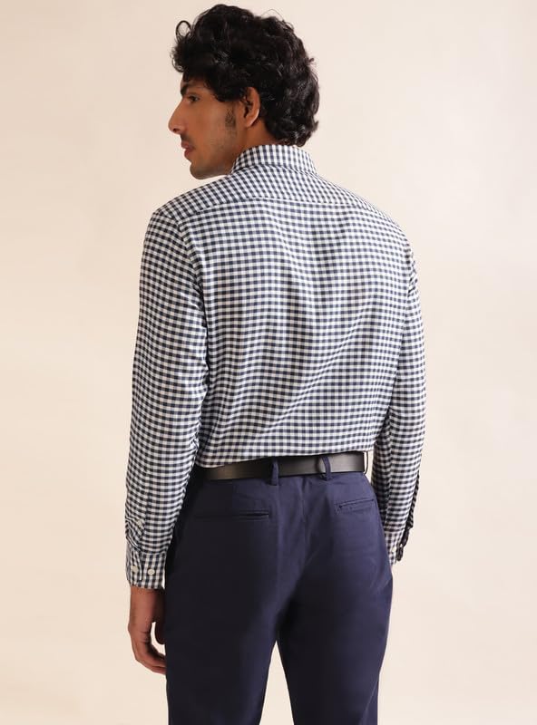 Image of Andamen Men Dobby Full Sleeve Cutaway Shirt