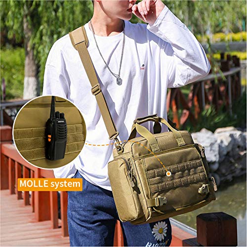 Camgo Tactical Briefcase 14 Inch Laptop Messenger Bag Military Style Shoulder Bag Handbag For Men #TOP6