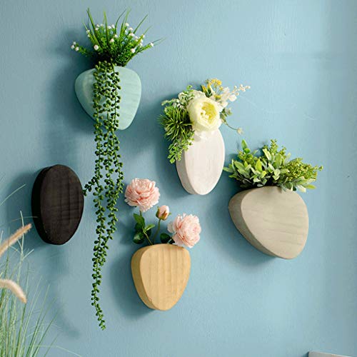 Céramique tenture pot de fleurs au design géométrique noir mat