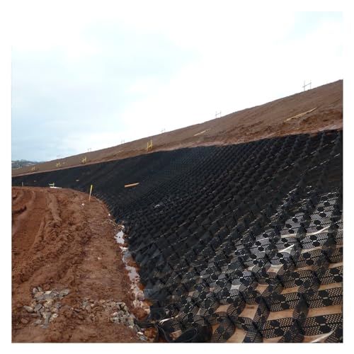 Geogriglia Stabilizzante Per Terreni - Griglia In HDPE Per Rinforzo Pendii, Vialetti E Muri Di Sostegno