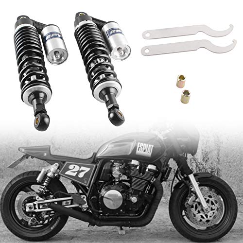 Gzyf 12.5" 320Mm Universal Shock Absorbers Rear Suspension Compatible With Honda Yamaha Gokart Black Silver #TOP1