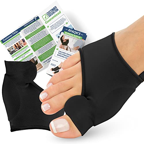Bunion Corrector For Women And Men - Bunion Relief Sleeves For Big Toe Straightening Separator Orthopedic Bunion Socks Splint Pads Protector With Cushion Guards For Hallux Valgus Correction (Black) #TOP30