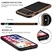 TENDLIN Compatible with iPhone Xs Max Case Wood Grain with Carbon Fiber Texture Design Leather Hybrid Slim Case Compatible with iPhone Xs Max Black