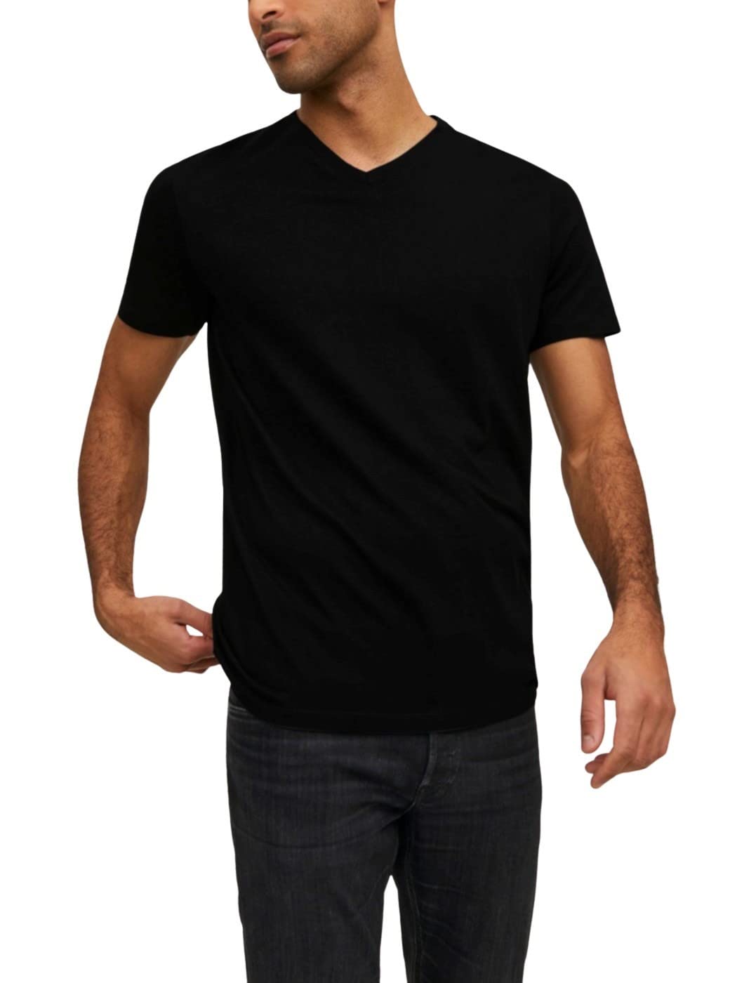 Jack & Jones T-Shirt Plain V-Neck T-Shirt