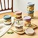 NETANY 6-pack 10oz Glass jars with Airtight Lids, Overnight Oats Containers with Lids, Wide mouth Mason Salad jars, Glass Food Storage Containers for Snacks Yogurt Spice Sugar