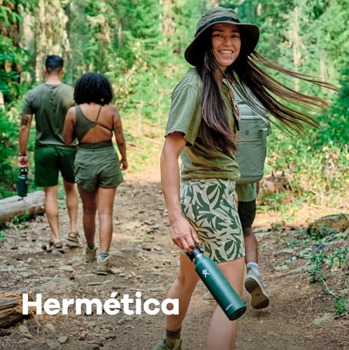 Miniatura 4 de Hydro Flask - Cantimplora Isotérmica 621 Ml, Botella Térmica Acero Inox, Termo Aislamiento Al Vacío, Tapón Flex Cap Antifugas Y Recubrimiento Polvo, Libre De Bpa, Apertura Estándar, Black