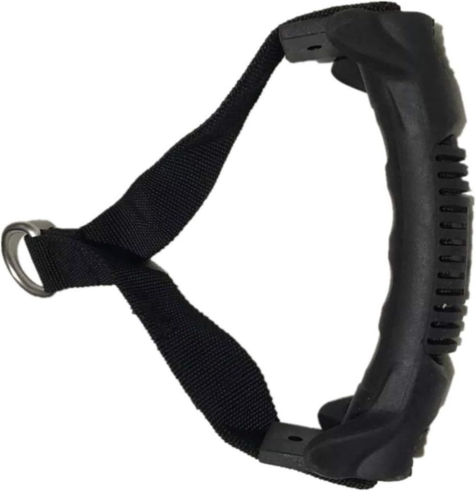 Garneck 2pcs Pull Rope Handle Professional Pulldown Black Rope Handle Strap for Training Fitness Sport
