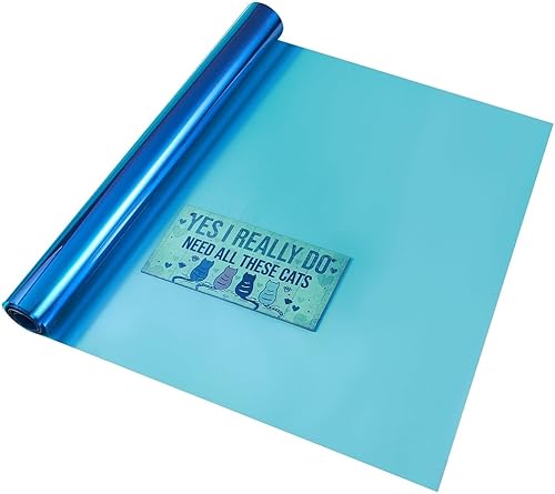 Miniatura 9 de XhuangTech Rollo de película solar tintada para ventana delantera, resistente a los arañazos, 60% VLT (azul claro, 39.37 x 59.05 pulgadas)