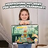 BONNYCO Magnetische Bausteine Kinder mit Tierfiguren 50 STK. Magnet Bausteine mit Illustrationen, Pädagogische Magnetic Tiles. Geschenke für Kinder, Magneten Spielzeug Jungen Mädchen, Weihnachten