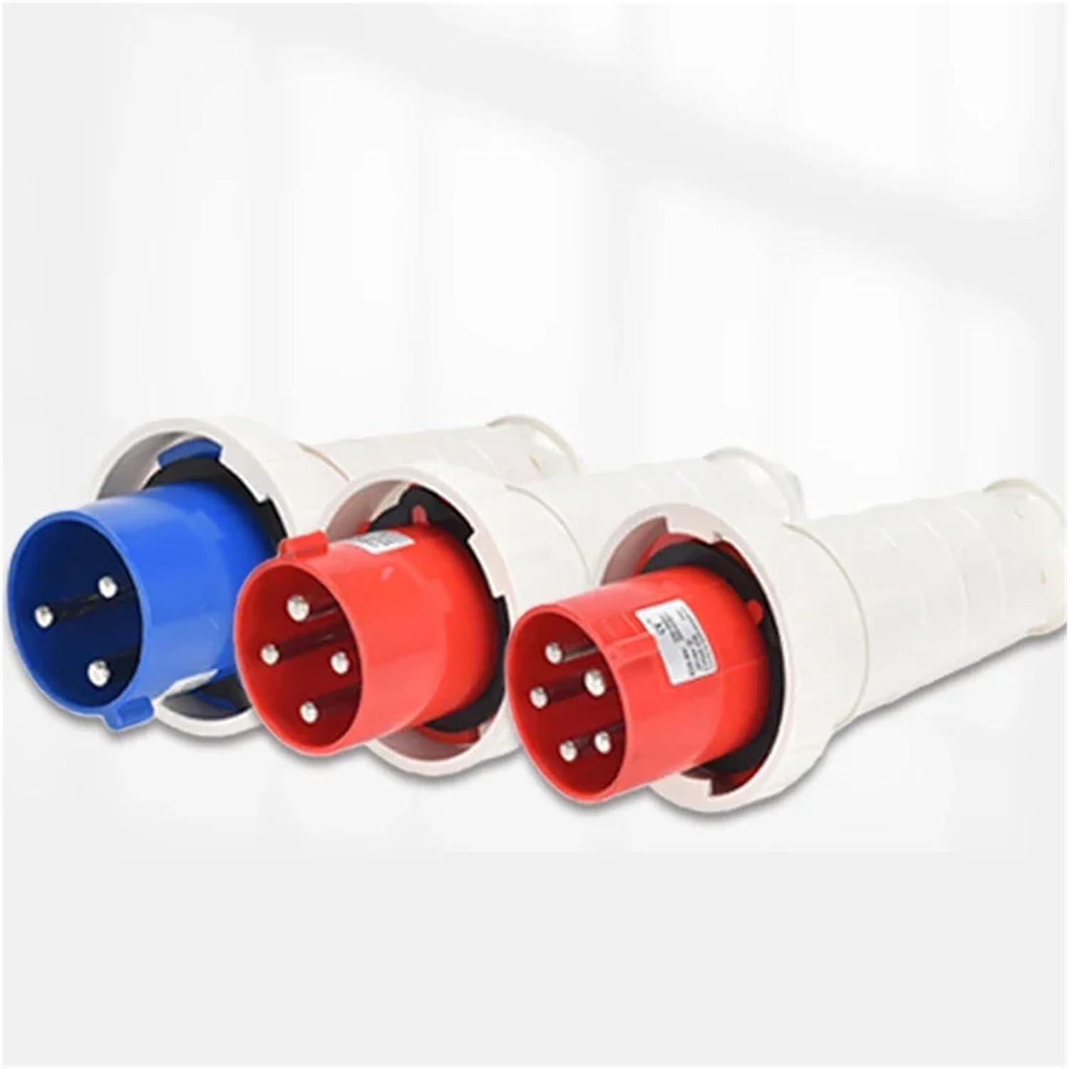 Waterproof Industrial Plug3 Pole 4 Pole 5 Pin dustproof Socket IP67 Male and Female 63a 125a Mounted Industrial Socket 380V 415V(3P63A Plug)
