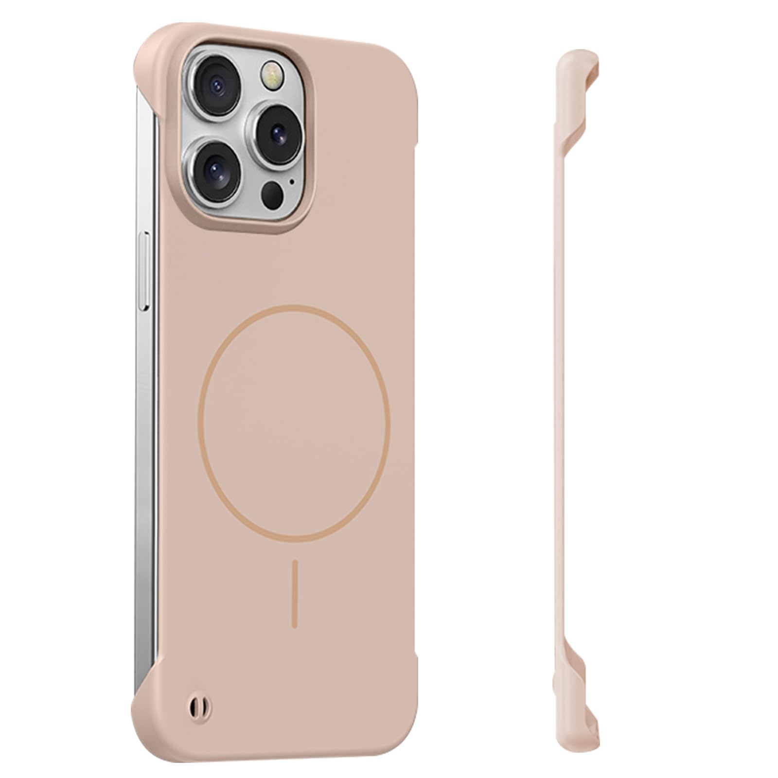 Coque minimaliste iPhone 15 Pro Max dorée finition premium luxe - 8