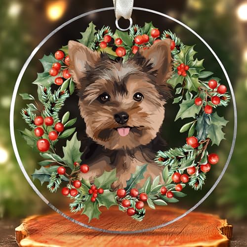 Yorkie Ornament - Yorkie Christmas Ornaments