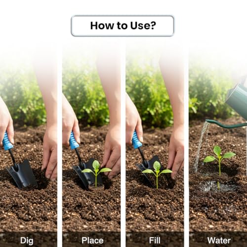 Image of IFFCO Urban Gardens - Transplanter | Heavy-Duty Hand Tool for Digging, Planting & Transplanting | Ideal for Home, Terrace & Balcony Gardening