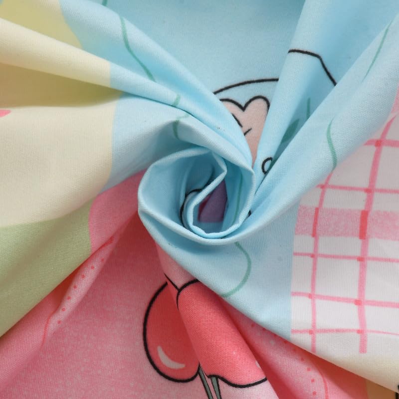 Image of NHD HOME Cotton Flat Double Bedsheets with 2 Pillow Covers | Double Bed Breathable | Wrinklefree | Ultrasoft |Summer Bedsheet 200 to 220 tc Floral | 90 x 90 inches, Floral Pastel Multicolor