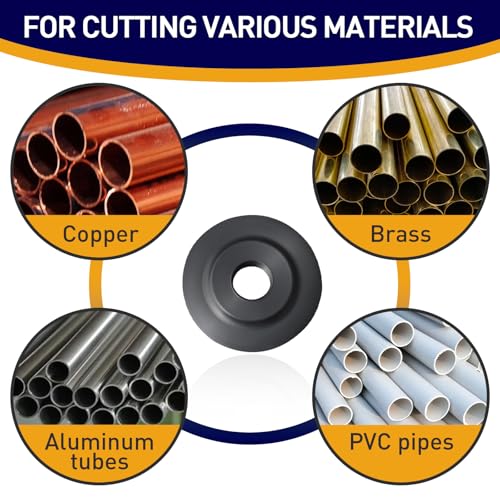 Image of 5-Pack Replacement Blades for 41317 E-3469 Tubing Cutter Spare Wheel Blade, Compatible with RIDGID Tubing Cutter Models 101 103 104 117 118 150 151 152 153 205 Copper Pipe Cutter