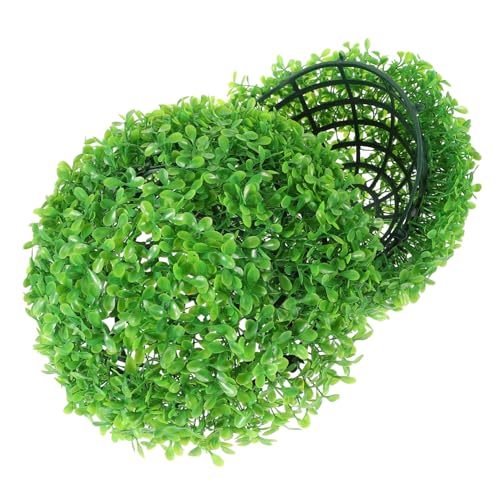 LIFKICH Lavender Ceiling Wedding Showcase Household mall Hanging Pendant Artificial Grass Ball Fake Grass Ball Decorate Grass Ball Indoor Topiary Peanut