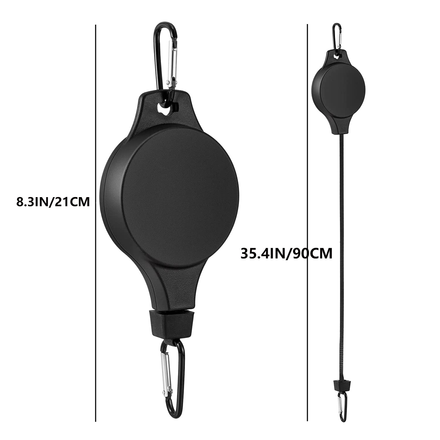 Poulies De Suspension Rétractables Pour Plantes, Adaptées Aux Pots De Fleurs De Jardin, Jardinières Suspendues, Mangeoires à Oiseaux (noir, 2 Pièces) | Leroy Merlin