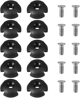 Benkeg Deck Line Guide,10pcs Deck Line Guide Slotted Round Out Fitting Accessories for Kayak Canoe Boat