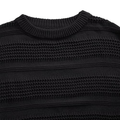 Image of Girls Pullover Sweater Crewneck Long Sleeve Solid Soft Knit Sweater
