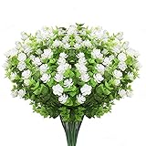 APPLICAZIONE - Può essere usata come pianta in vaso. Queste piante in vaso artificiali simili alla vita. Sono adatte per soggiorno, camera da letto, cucina, libreria, scrivania, bancone o altri luoghi come una bella decorazione. Con belle fioriture e incredibilmente vita- come il fogliame che esplode dal cesto o dal muro, la nostra pianta artificiale è da non perdere, ti fa sentire nella natura e salva lo spazio della tua stanza.