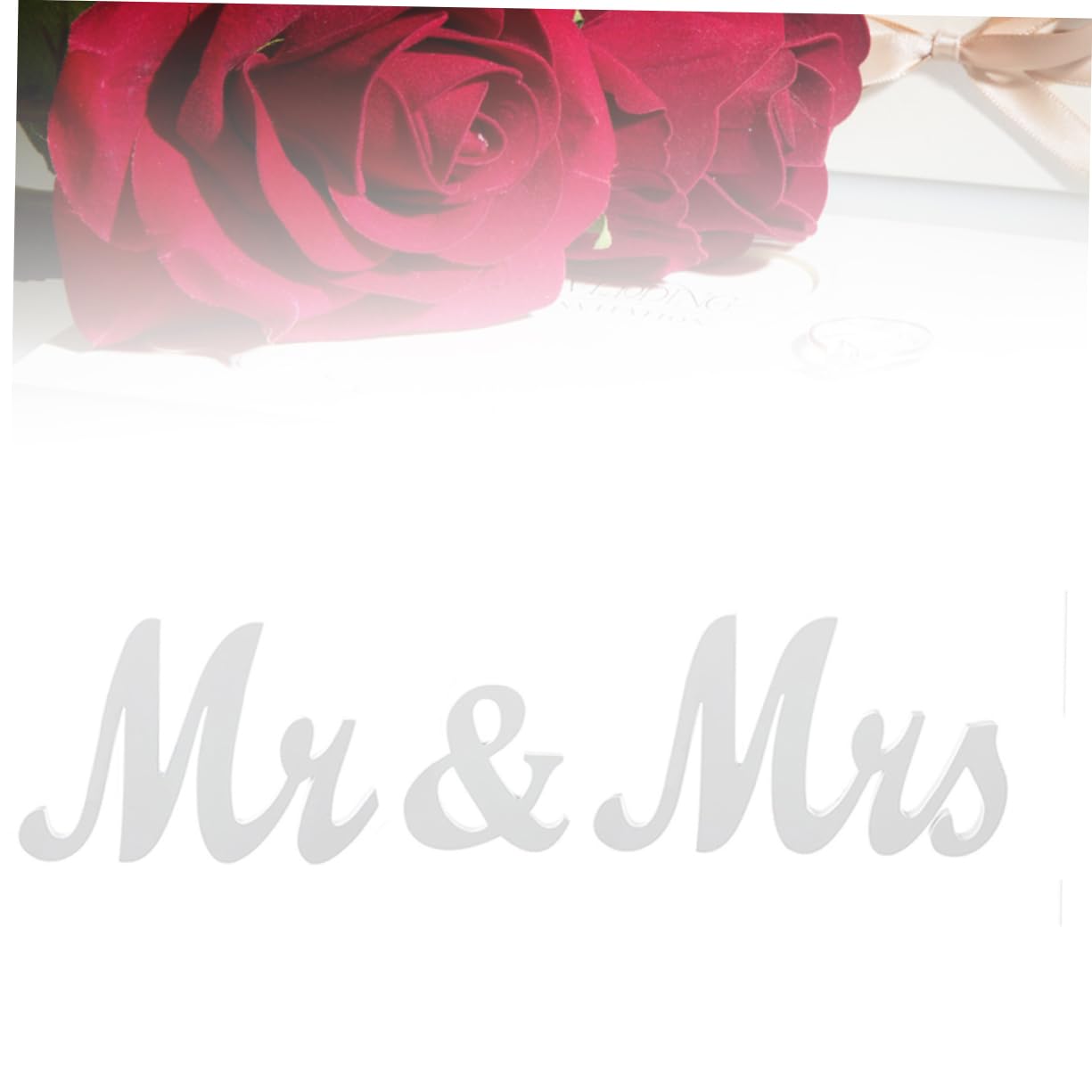 Plaque Decorativa Legno Mr Mrs Per Matrimonio Lettera Decorativa Bianca Per Parete e Tavolo Stabile e Resistente Per Nuove Case e Eventi Speciali