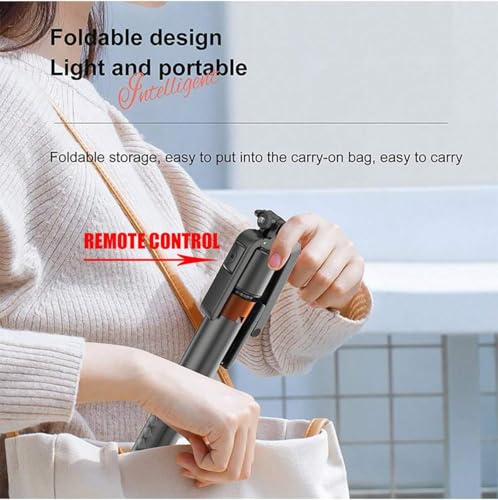 Auto Face Tracking Phone Holder, 360° Rotation Phone Tripod with Wireless Remote and Phone Holder, Selfie Stick Tripod for iPhone、Android Phone, Applied to YouTube, Vlog/TIK Tok