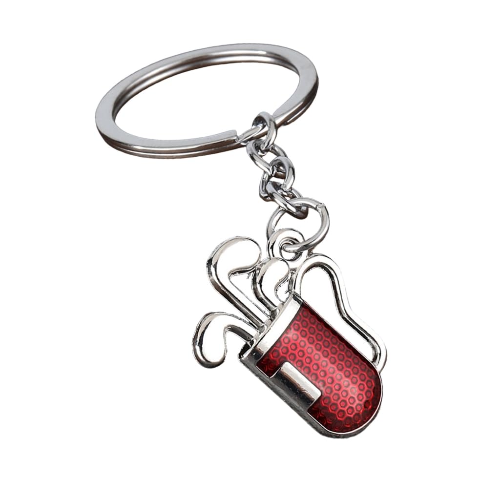 Elnwnnkc Miniature Golf Club Keychain with Detailed 2D Designs for Golf Enthusiasts and Sports