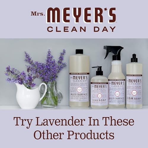 Image of MRS. MEYER'S CLEAN DAY Hand Soap Refill, Made with Essential Oils, Lavender, 33 fl. oz - Pack of 6