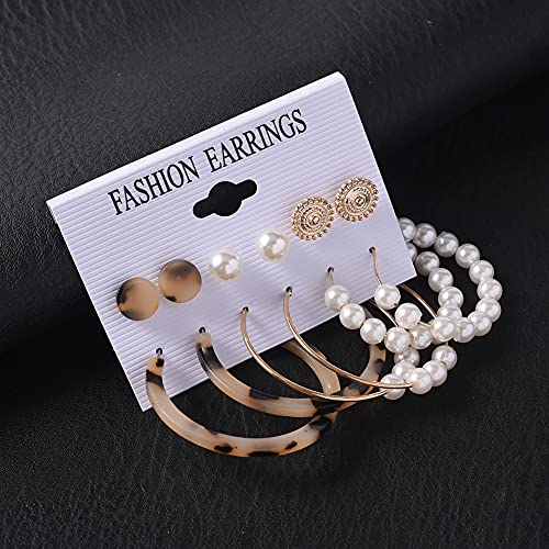 Image of Shining Diva Fashion Stylish Combo Metal Earrings for Women and Girls