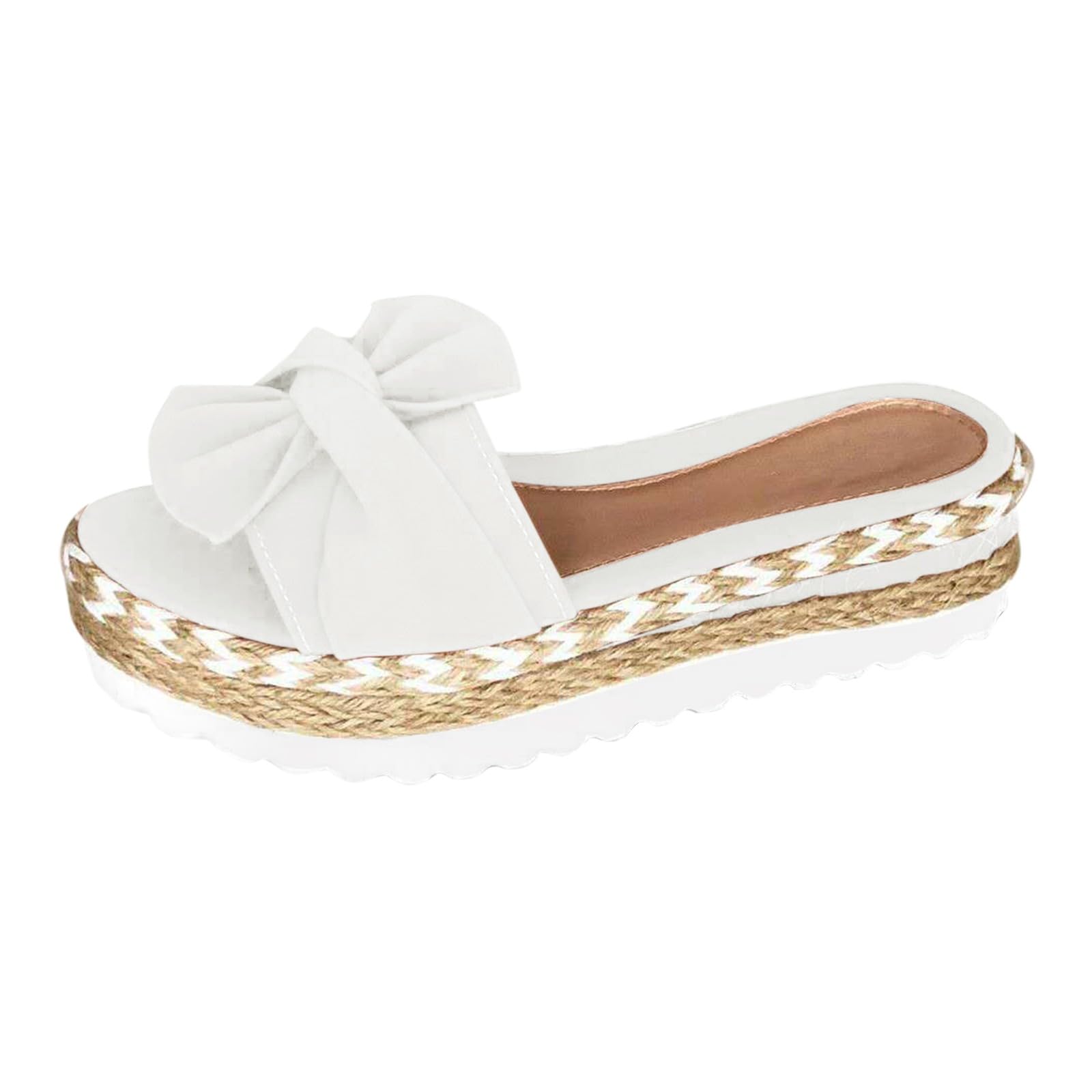 Sandales antidérapantes pour femme avec semelle flexible compensée et amorti confort de bain